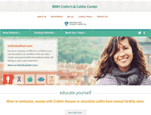 Tablet Screenshot of bwhcrohnscolitis.org